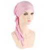 Cover Women Headscarf Headwear Headwrap Cancer Chemo Cap Pre-Tied Bonnet Beanie Cap Muslim Hijab