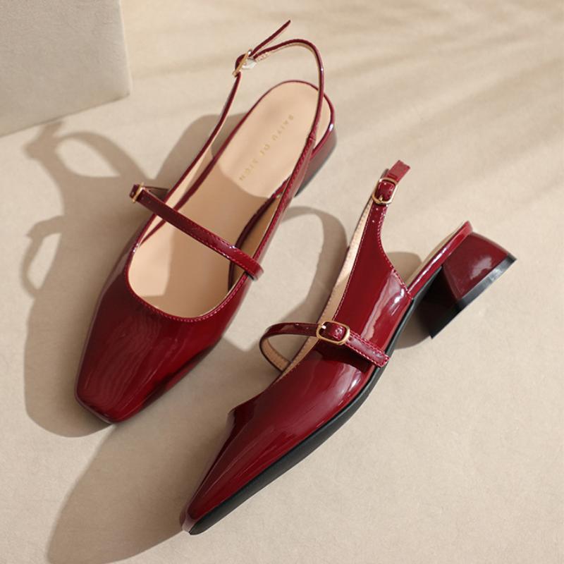 Baotou Sandals Women Front Bag Back Empty Spring/Summer Shoes Single Shoe Fashion Women's Shoes Buckle Strap Designer Sandals