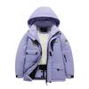 Children's Fashion Skiwear Set Boys' And Girls' Thickened Waterproof Warm Ski Suit Jacket And Trousers Outfit Set