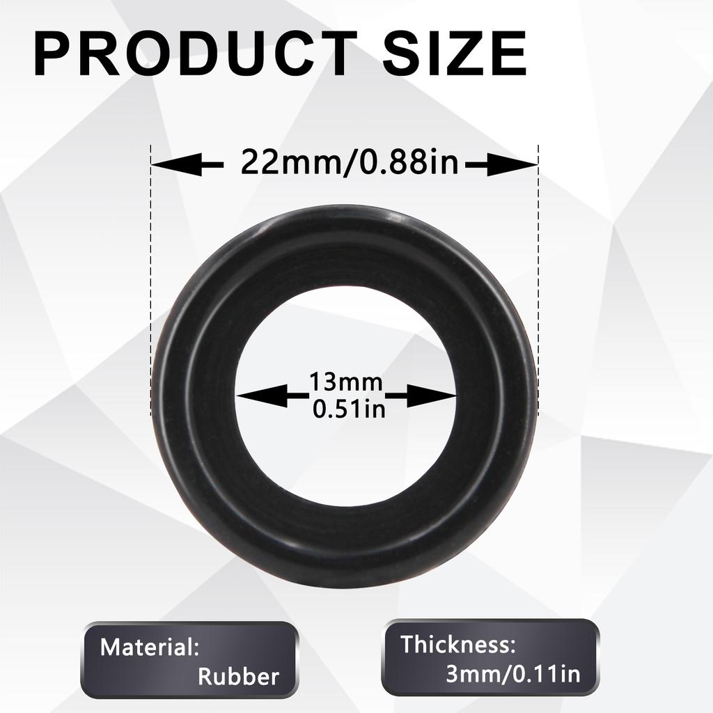 10x Auto Engine Oil Drain Plug Gaskets For Ford Mazda Volvo Jaguar Landrover Oil Pan Screw Washer Rubber Washer Gasket