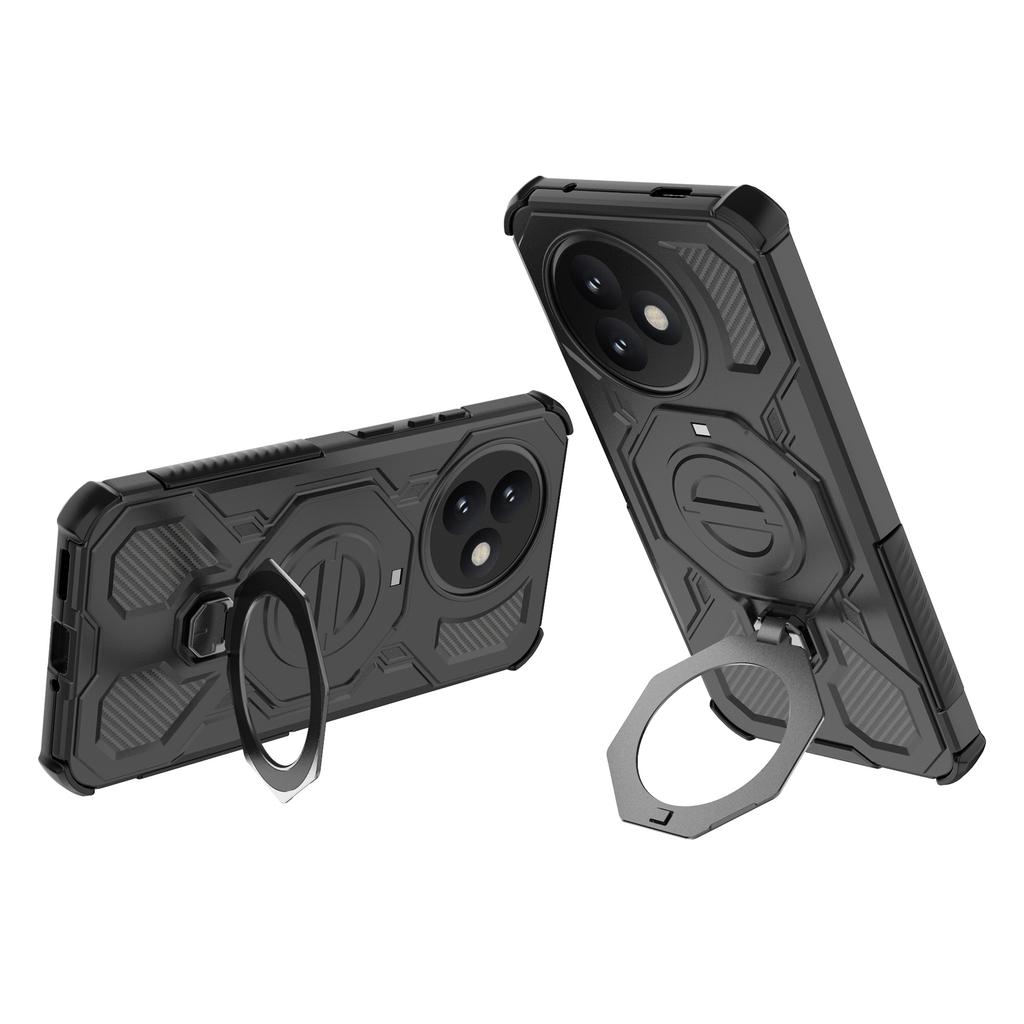 For Xiaomi Redmi K80 Ultra 5G Magnetic Case Rotating Metal Kickstand Shockproof PC+TPU Phone Back Cover