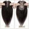Hair Toppers 7x13cm Women Topper Hair Clip Natural Hair Wig Hair For Women Silk Base Clip In Hair Extension