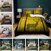 Seven-Color Deer 3D Digital Printing Kit, Quilt Cover, Bed Three-Piece Set
