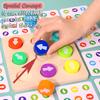 Children Montessori Wooden Toy Arrow Direction Color Sensory Matching Game Logical Thinking Toddler Early Education Puzzle Board