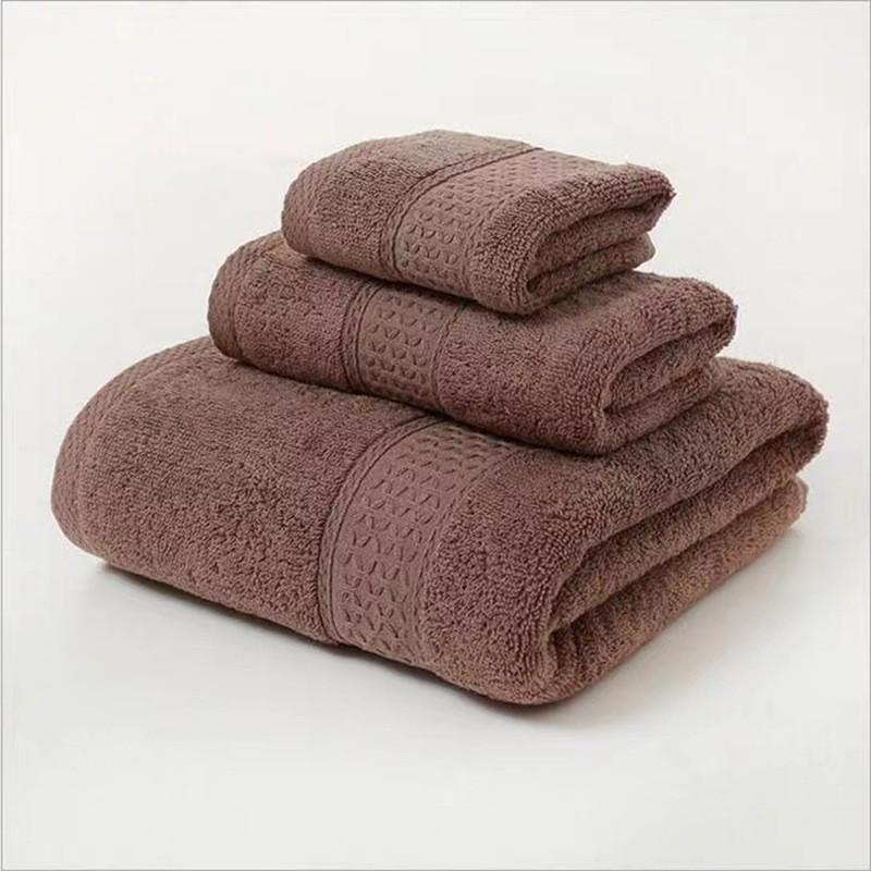 Long-staple Cotton Towel Bath Towel Square Towel Three Pieces Adult Towel Embroidery