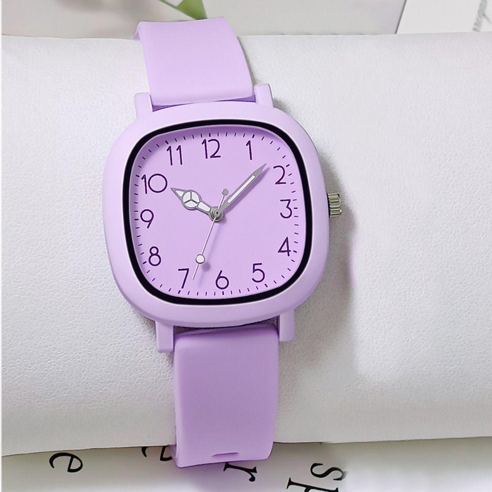Stainless Steel Quartz Wristwatches Silicone Ladies Watches Sports Women Clock