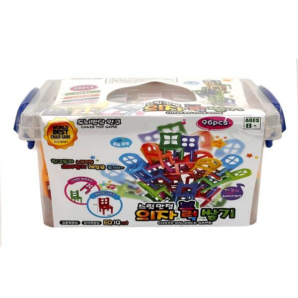A Thrilling Chair Block Stacking Board Game, Korea Representative Board Game