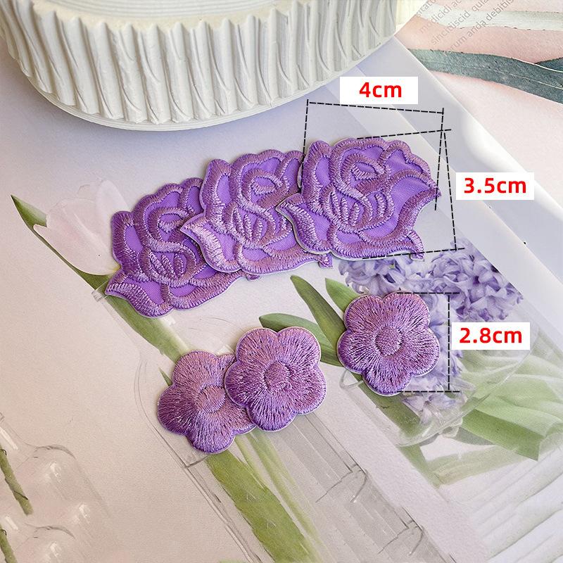 Rose Plum Embroidery Hole Patch Patch Duvet Appliqué Hotel With Versatile Tablecloth Curtains Decorative Flowers