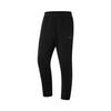 Li Ning Fitness Series Solid Color Mid Waist Comfortable Breathable Straight Leg Knitted Sports Pants Men Bottoms Black AKLU555-1