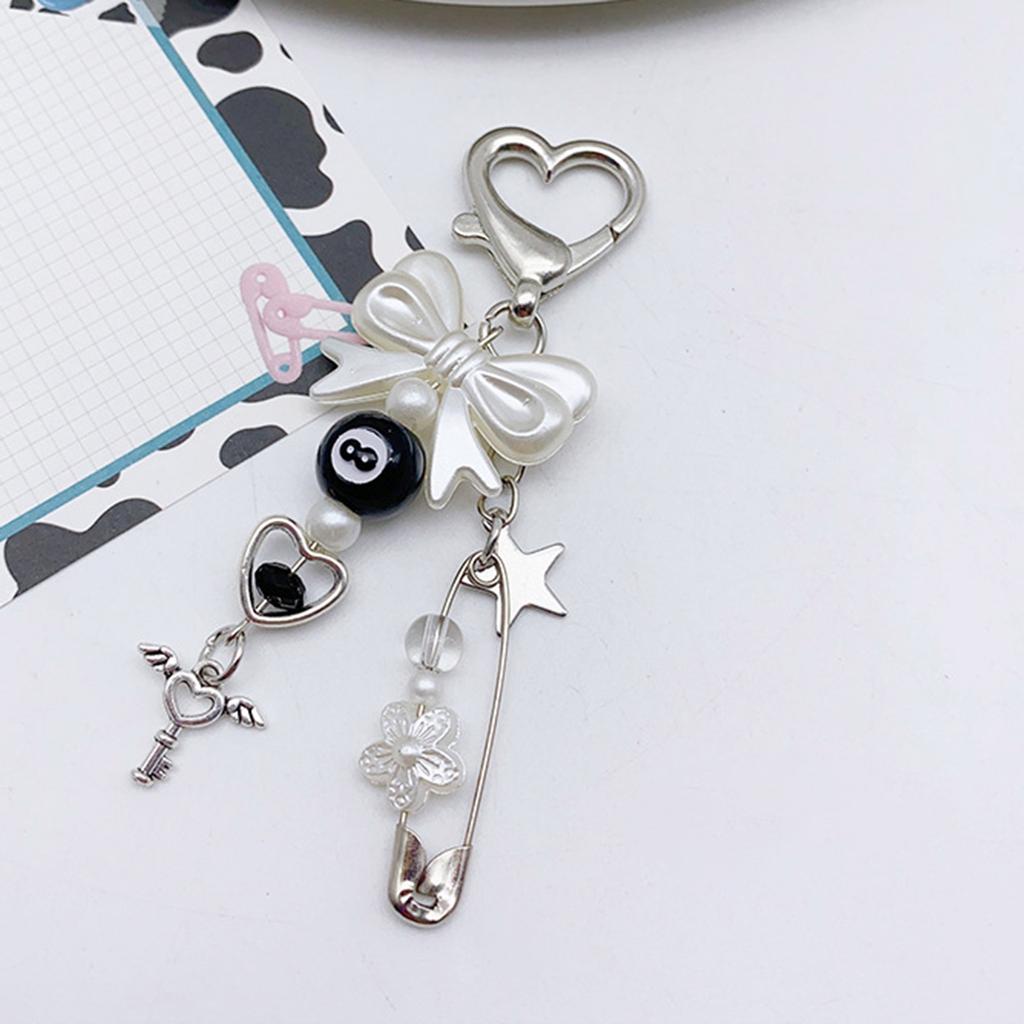 Fashionable Star Keychain Phone Pendant Bowknot Keychain Phone Charm Phone Decors  Unique Gift for Girls and Women