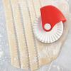 Baking Tool Kitchen Pastry Cutter Wheel Manual Dough Scraper Rolling Cutter for Pizza Pie Crust Edge Sealing Home Cooking Gadget