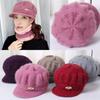 Beanies Keep Warm Peaked Cap Women's Knitted Hat Pumpkin Beret Hat Double Layers Protection Caps