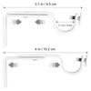 2Pcs Adjustable Curtain Holder Curtain Drapery Rod Bracket Window Curtain Rod Support Hanger Hardware Easy To Install