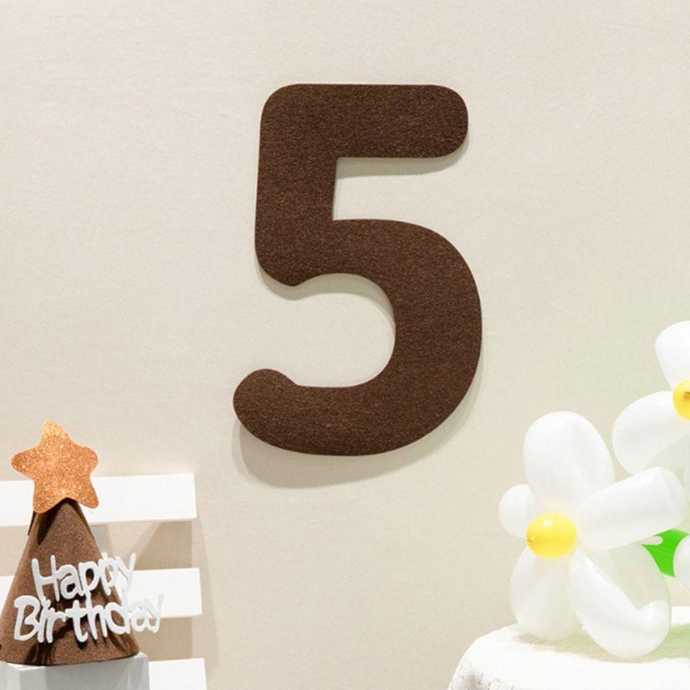 Garland Pull Flags Hanging Flag Happy Birthday Pulling Flower Felt Birthday Banner Party Decor