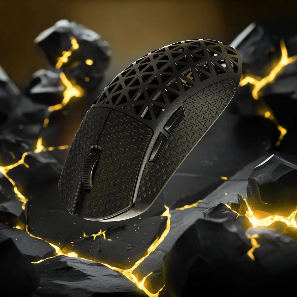 MAMBASNAKE M5Ultra Gaming Mouse, 8K Carbon Fiber, Wireless, Wired, Lightweight, PAW3950MAX Sensor, Nordic52840 Controller, 8000Hz Polling Rate, 42000