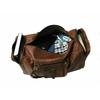 Men's Brown Goat Leather Vintage Genuine Travel Luggage Duffel Gym Bags Tote