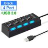 USB 2.0 Hub Multiport USB Splitter Power Adapter 4/7 Port Multi Extender Fast Charger Cell Phone Charger