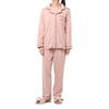 Aimoha Cotton Loungewear Long Open Wide Top and Elastic Solid Korean Ulzzang Cotton Fabric Women's 100% Pajamas, Set, Sleeves, Front, Pants, Bottoms,