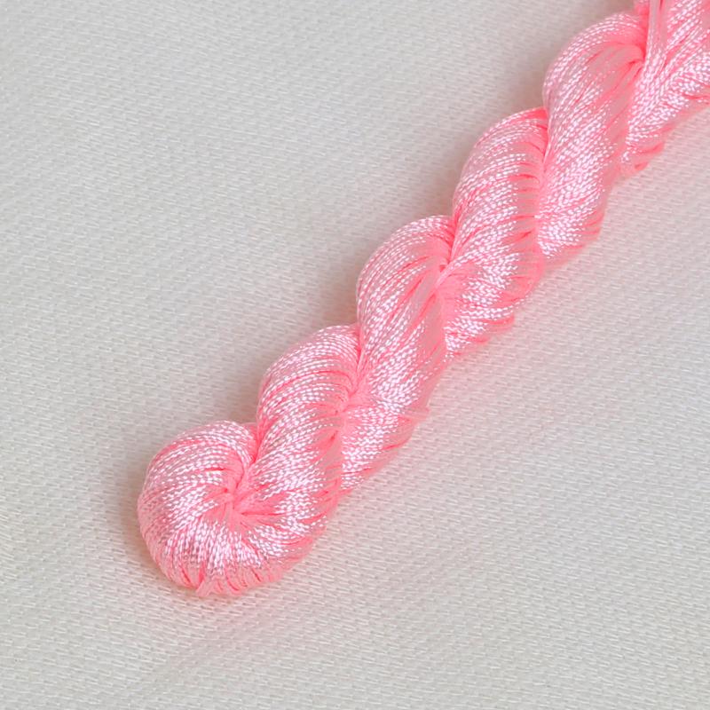 24M DIY Rope Nylon Cord Thread Chinese Knot Macrame Bracelet Braid String Knit Bead For DIY Necklace
