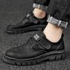 Men's Casual Shoes British Style Business Shoes Wear-resistant Thick Bottom Outdoor Breathable Oxford Shoes All-match Dress Shoe