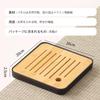 HIGHAWK Tea Tray, Bamboo Plate with Water Storage, Tea Tray for Tea Ceremony Utensils, Resin Plate, Storage, Removable Plate, Hollow, Drainable