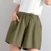 Women's Shorts High Waist Linen Loose Casual Thin Wide Leg Linen Shorts