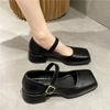 Fashion Woman Flats British Style Casual Female Sneakers Square Toe Oxfords Dress Preppy Summer New Leather Basic Mary Janes High