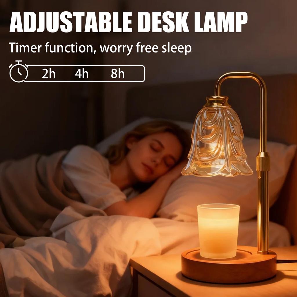 Романтическая ароматерапевтическая лампа для плавления воска, лампа для плавления свечей, лампа для плавления воска для спальни, таймер, диммирование, ароматерапевтическая лампа, аромат, подарок на день рождения