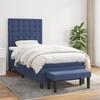 3136875 vidaXL Divan Bed with Mattress Blue 80x200 Cm Fabric