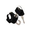 Motorcycle Anti-Theft Key Lock Helmet Holder Black