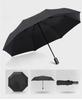 Automatic Rain & Sun Umbrella Black Coating Parasol Anti-UV 3 Folding Wind Resistant Auto Luxury Big Windproof Women Men 8Ribs