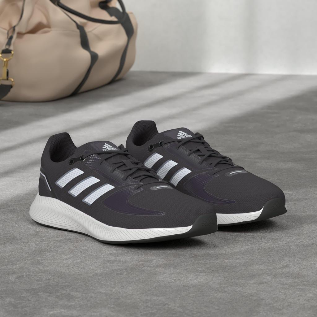 Adidas Core Runner Running Core Six Size Cm Men's Shoes, Black/Footwear White/Grey (FY5943), 26.5