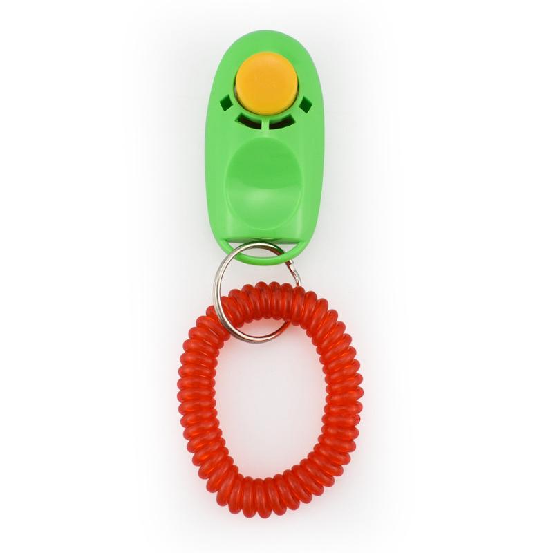 Dog Training Whistle Clicker Wrist Strap Dogs Training Tools Portable Dog Clicker Toys Pet Training Clicker Pet Supplies