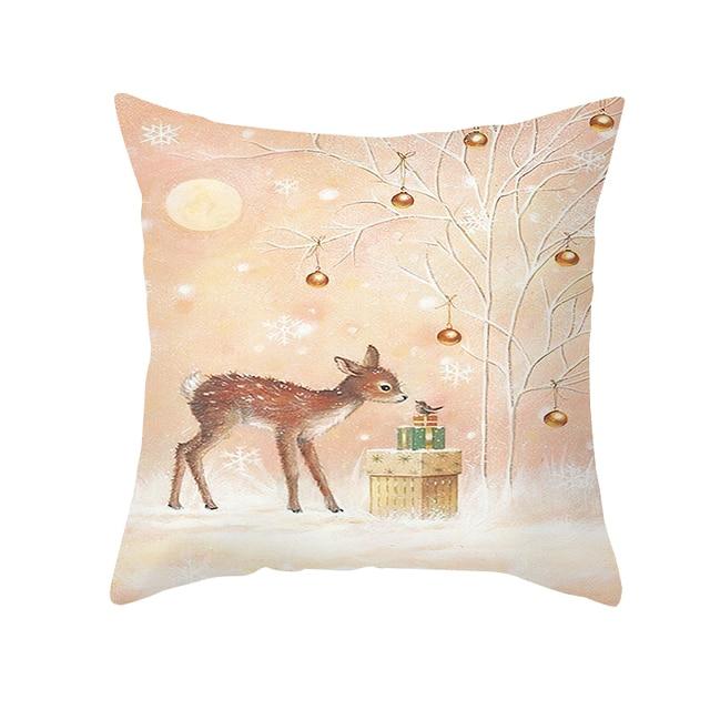 Christmas Ornament Navidad Noel Xmas Gifts Christmas Cushion Cover Merry Christmas Decorations for Home