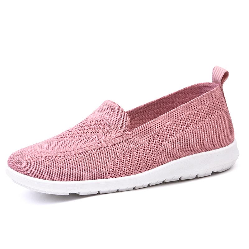 Fashion Women's Summer Shoes New Casual Shoes Mesh Breathable Flat Shoes Comfortable Soft Sole Non-slip Casual Women's