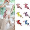 Clothing Patch High Colour Fastness Detachable Wrinkle-resistant DIY Hand Embroidery Ethnic Style Flower Cloth Patch Home Supply