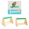 Wooden Parrots Perch Tabletop Bird Stand Playground For Macaws Hens