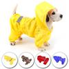 1PC Outdoor Wear Pet Overalls Reflective Waterproof Drawstring Back Hoody Dog Raincoat Pet Supplies