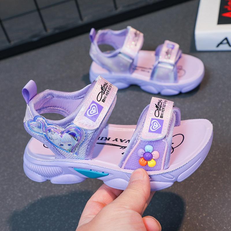 Fashionable Girls' Sandals New Casual Sports Anti Slip Beach Shoes