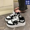 Platform Casual Sports Little White Shoes Women's 2024 New Niche Explosion Spring and Autumn Fashion Trend Versatile Black Board Shoes