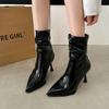 High Heels Women's Ankle Boots Sexy Pointed Toe Shoes Winter Designer High Heels  New Style Hot Selling Fashion New Trend