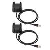 2Pcs Charger USB Charging Cable Dock Stand for Fitbit Versa 2 Health and Fitness Smartwatch