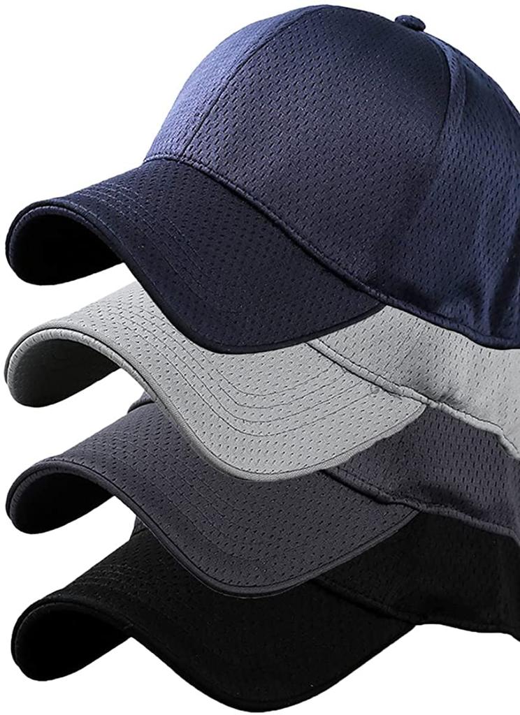 Laquest Plus Size Breathable Simple Fits Head Circumference Up To 65cm Cap, (White)