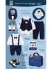 Royal Blue Baby Boy Gentleman Suit Gift Set for Autumn/Winter - Perfect for First Birthday, Full Moon, or Hundred Days Celebration