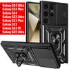 Armor Funda for Samsung Galaxy S24 Ultra S23 FE S22 Plus S21 S20 Case Slide Camera Protect Cover Capa for Galaxy S24 Ultra Case