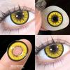 Eyeshare Colored Contact Lenses Cosplay Anime Character Eye Makeup Lenses Red Halloween Carnival Night Contact Lenses Purple Beauty Soft Lenses 1 Pair