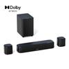 Ultimea Aura A50 Pro 5.1 Soundbar, Dolby Atmos, Surround Sound System for TV, App Control, 2 Surround Speakers, HDMI eARC/OPT/AUX/BT