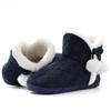 Fashion Cowmarm Fuzzy Winter Boots Slippers Women Knitted Ankle Boots Slippers Warm House Cotton Shoes Outdoor Indoor Plush Lining Boots