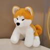 35/45cm Cute Akita Dog Plush Toy Stuffed Animal Soft Hug Plushies Fluffy Comfortable Lovely Dog Doll Birthday Gifts Child Girl