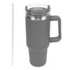 40oz Stainless Steel Vacuum Insulation Water Mug with Handle Straw Keep Drinks Cold Hot Water